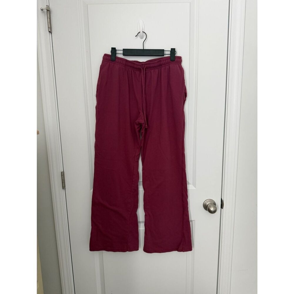 No Boundaries Burgundy Boot Cut Drawstring Pants
